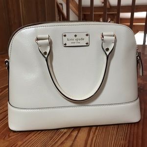 Large Kate Spade White Satchel